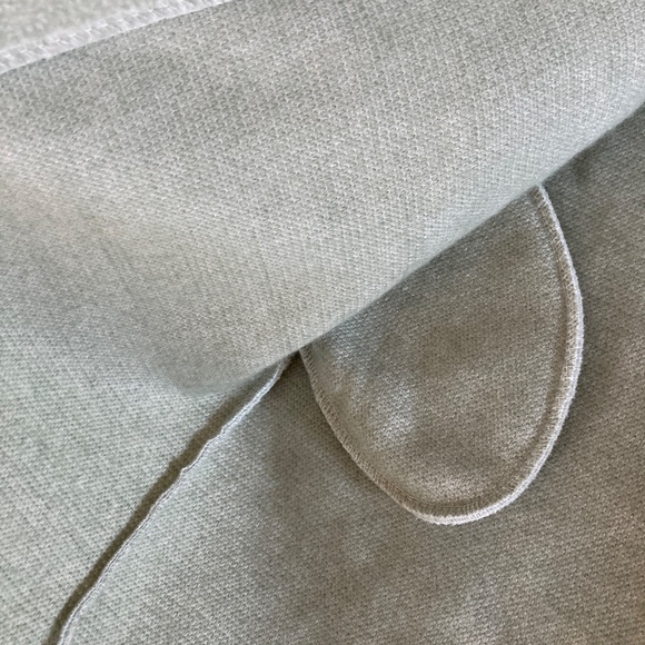 3/$15 Women's Jacket/Coat , Fuzzy, Hidden Buttons, Scoop Neck Sage/Mint Green - Picture 7 of 13